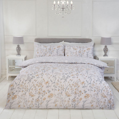 Julian Charles Home Ophelia Floral Natural Reversible Duvet Set