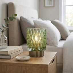 Garden Greatness Embossed Emerald Led Table Lamp - thumbnail 5