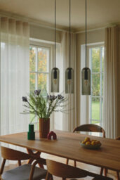 Nordlux Miella Glass Pendant Rail Light Fluted Black,mains - thumbnail 7