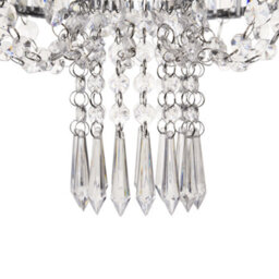 Wyld And Coco Pendant Lamp Transparent Glass 83 Cm Drop Gloss Finish, Modern Chandelier Lighting - thumbnail 5