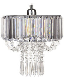 Wyld And Coco Pendant Lamp Transparent Glass 83 Cm Drop Gloss Finish, Modern Chandelier Lighting - thumbnail 1