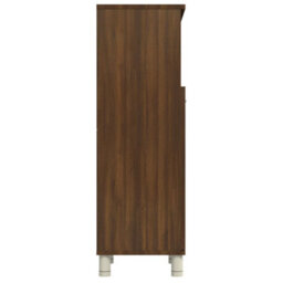 Walplus Bathroom Cabinet Brown Oak 30X30X95 Cm Engineered Wood - thumbnail 8