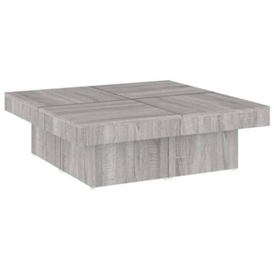 Berkfield Classic Coffee Table Grey Sonoma 90X90X28 Cm Engineered Wood - image 1