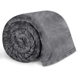 Bedlooms Grey Blanket, Reversible & Lightweight Couch & Bed Throw Blanket, King 200X240Cm - thumbnail 1