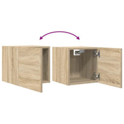 Walplus Wall Mounted Tv Cabinet Sonoma Oak 30.5X30X30 Cm - thumbnail 7