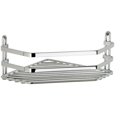 Euroshowers Shower Caddy Corner Basket, Chrome Plated  Stainless Steel - image 1