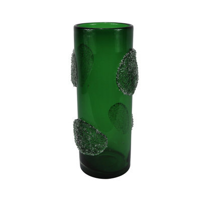 Vanity Living 38.5Cm Green Forest Handmade Glass Vase For Living Room Home Décor - image 1