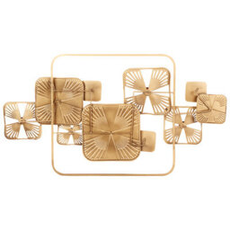 Beliani Wall Decor Lawrencium Metal 50 Cm Multicolour - thumbnail 4