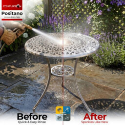 Centurion Supports Positano Grey Garden And Patio Cast Aluminium Bistro Table - thumbnail 6