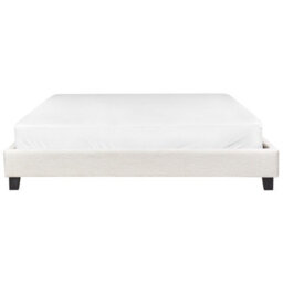 Beliani Bed Without Headboard Boucle Roanne 180 X 200 Cm (Eu Super King) Light Beige - thumbnail 6