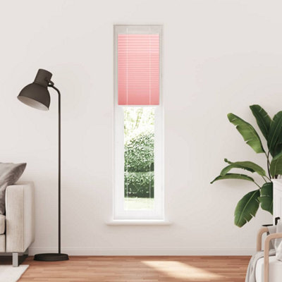 Berkfield Modern Pleated Blind Pink 50X200 Cm Fabric Width 49.4 Cm Polyester - image 1