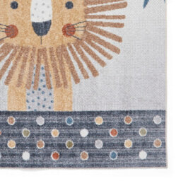 Multicolour Animal 40mm Pile Kids Stain-Resistant Rug For Bedroom, Dining Room, Easy To Clean Modern Rug-80Cm X 150Cm - thumbnail 4