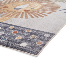 Multicolour Animal 40mm Pile Kids Stain-Resistant Rug For Bedroom, Dining Room, Easy To Clean Modern Rug-80Cm X 150Cm - thumbnail 5