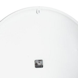 Wyld Haus Large Minimalist White Round Wall Clock 800mm Metal Frame - thumbnail 4