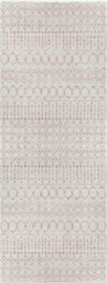 Livabliss Aliyah Shaggy-Global Pink Ivory Plush Soft Pile Living Bedroom Rug 80 X 220 Cm Easy Care, Non Shedding - thumbnail 1