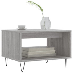 Berkfield Durable Coffee Table Grey Sonoma 60X50X40 Cm Engineered Wood - thumbnail 3