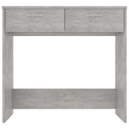 Berkfield Desk Concrete Grey 80X40X75 Cm Engineered Wood - thumbnail 3