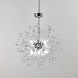 Living And Home Modern 8 Lights Chrome Sputnik Dandelion Crystal Hanging Ceiling Pendant Lights 45Cm - thumbnail 4