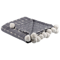 Beliani Blanket Yasam Cotton 125 X 150 Cm Sand Beige - thumbnail 1