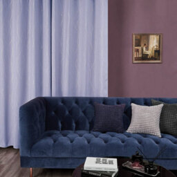 Deconovo Dot Line Super Soft Thermal Energy Saving Blackout Curtains For Living Room, Light Purple, 46 X 54 Inch, 2 Panels - thumbnail 4