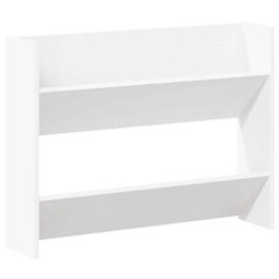 Vidaxl Wall Shoe Cabinet White 80X18X60 Cm Engineered Wood - thumbnail 2
