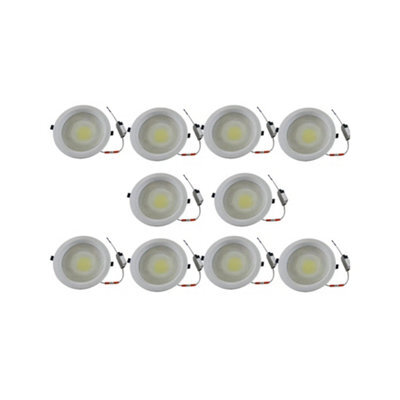 Led Recessed Ceiling Spotlights Pack Of 10 30W Cool White 6000K Slim Dimmable Adjustable Downlights - image 1