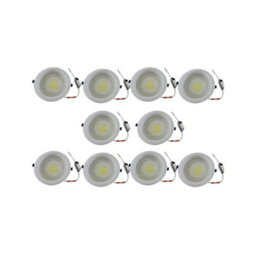 Led Recessed Ceiling Spotlights Pack Of 10 30W Cool White 6000K Slim Dimmable Adjustable Downlights - thumbnail 1
