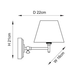 Luminosa Lighting Luminosa Step Fold Brushed Aged Brass Plate Wall Light With Herb Garden Green Fabric Leaf Shade 16Cm B22 - thumbnail 8