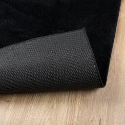 Walplus Rug Oviedo Short Pile Black 120X120 Cm - thumbnail 5