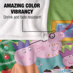 Peppa Pig Pa Pig Pa Pig Blanket, Christmas Dinner Blanket White (One Size) - thumbnail 4