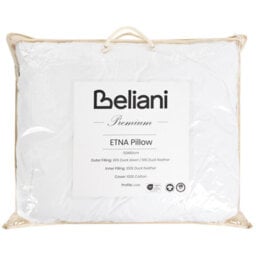 Wyld And Coco Zennest Low Bed Pillow White - Triple-Chamber Down Surround - 50 X 60 Cm - thumbnail 5