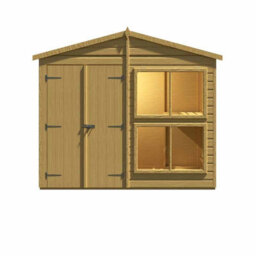 Shire Sun Hut Potting Shed With Opening Windows And Interchangable Panels 8Gx4 - thumbnail 1