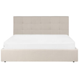 Beliani Ottoman Bed Fabric Lorient 180 X 200 Cm (Eu Super King) Beige - thumbnail 6