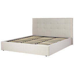 Beliani Ottoman Bed Fabric Lorient 180 X 200 Cm (Eu Super King) Beige - thumbnail 5