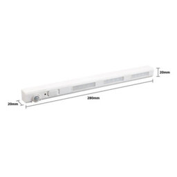 Wireless Motion Sensor Led Strip Light - Battery Powered Wall Mountable Indoor Lighting With 15 Leds - Measures 28 X 2 X 2Cm - thumbnail 9