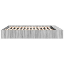 Berkfield Bed Frame Without Mattress Grey Sonoma 200X200 Cm - thumbnail 5