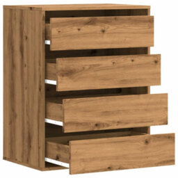 Berkfield Corner Chest Of Drawers Artisian Oak 60X41X76 Cm Engineered Wood - thumbnail 5