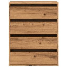 Berkfield Corner Chest Of Drawers Artisian Oak 60X41X76 Cm Engineered Wood - thumbnail 4