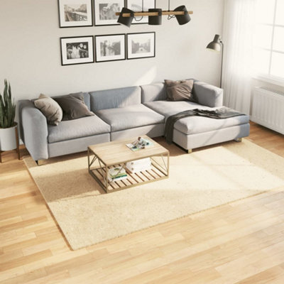 Berkfield Rug Huarte Short Pile Soft And Washable Cream 200X280 Cm - image 1