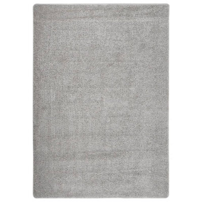 Berkfield Shaggy Rug Light Grey 160X230 Cm Anti Slip