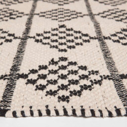 Homescapes Adana Handwoven Monochrome Cotton Textured Rug, 90 X 150 Cm - thumbnail 4