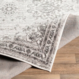 Livabliss Monte Carlo-Vintage Grey Charcoal White Traditional Boho Living Dining Bedroom Rug 200 X 275 Cm Easy Care, Non Shedding - thumbnail 4