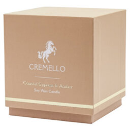 Cremello Coastal Cypress & Amber Scented Candle White/golden (S) - thumbnail 1