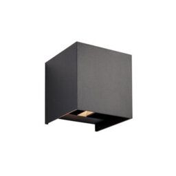 Luminosa Lighting Luminosa Glover Cct Led Outdoor Up Down Wall Lamp Matt Black Paint & Clear Glass 3000/4000/6000K Ip44 - thumbnail 3