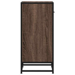 Berkfield Sideboard Brown Oak 35.5X35X76 Cm Engineered Wood And Metal - thumbnail 6