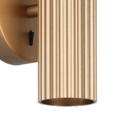 Eglo Portillo Aluminium & Steel Modern Uplight & Wall Down Light, Matte Brass - thumbnail 3