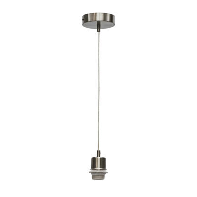 First Choice Lighting Carss - Satin Nickel Ceiling Pendant Flex Suspension Kit For Shades - image 1
