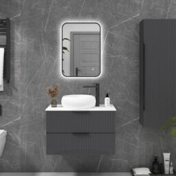 Royal Bathrooms Luton 500 X 700mm Bathroom Mirror Dimmable Led Anti-Fog Ip44 Rated Illuminated Backlit Wall Touch Vanity Mirror - thumbnail 3