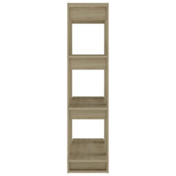 Berkfield Book Cabinet/room Divider Sonoma Oak 80X30X123.5 Cm - thumbnail 6