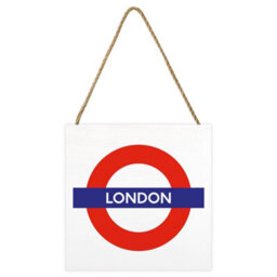 Transport For London London Wooden Block White/red/blue (2.7Cm X 20Cm X 20Cm) - thumbnail 1